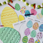 Easter Egg Template Free Printable   Childhood Magic Within Printable Easter Eggs Cut Out