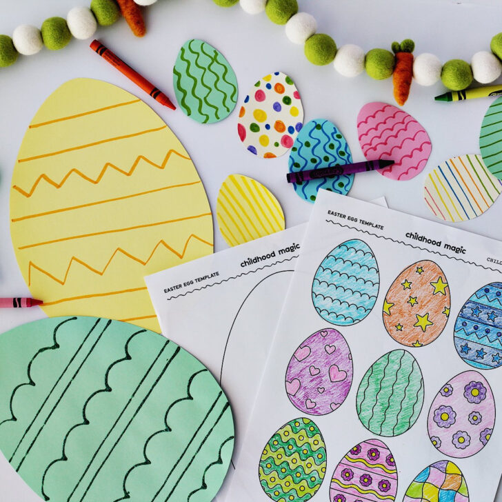 Printable Easter Eggs Cut Out