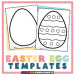 Easter Egg Template   Superstar Worksheets For Free Easter Template Printable