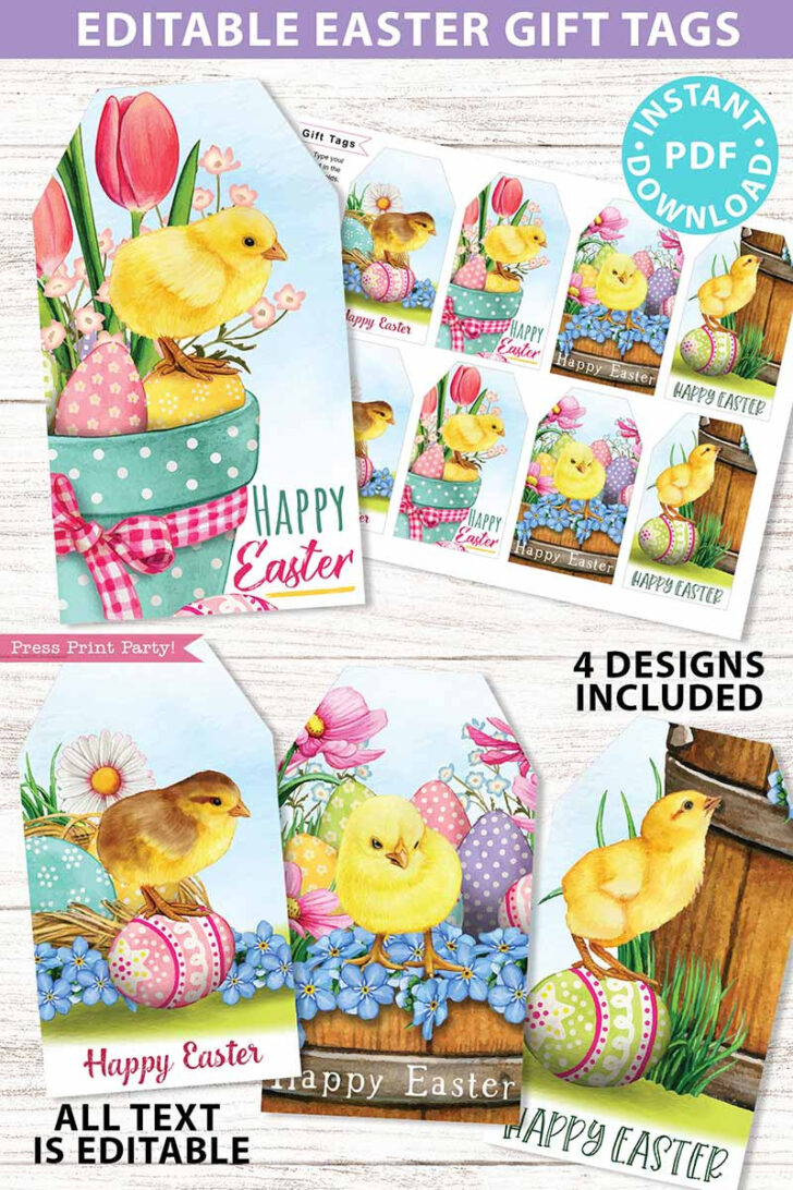 Printable Easter Gift Cards
