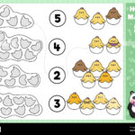 Easter Matching Game With Cute Kawaii Hatching Chicks And Egg Inside Easter Eggs Number Matching Game Printable