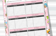 Easter Printable Potluck Sign-Up Sheet, Editable, Microsoft Excel, 8.5X11,  Family, Office, Holiday, Instant Download, Spring - Etsy Denmark with Easter Potluck Sign Up Sheet Printable