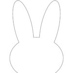 Easter Rabbit Template  Free Printable   Childhood Magic In Easter Bunny Template Printable