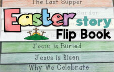 Easter Story Flip Book Religious in Easter Flip Book Printable