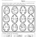Easter Subtraction Worksheet   Free Printable, Digital, & Pdf In Free Easter Math Printable