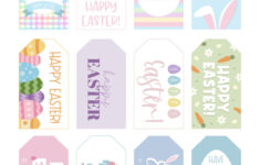 Easter Tags - 300 Free Printable Gift Tags | Printabulls regarding Free Printable Easter Eggs Name Tags