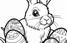 🐰 Hop To It! Free Printable Easter Bunny Coloring Pages 🎨 — Sew regarding Free Printable Easter Prints