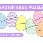 Free 18 Puzzle With Easter Egg Printable   Fluffytots Regarding Easter Eggs Number Matching Game Printable