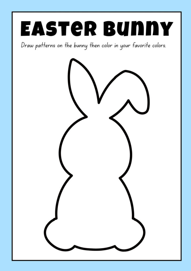 Easter Bunny Template Printable