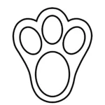 Free Big Bunny Footprint Template: Perfect Spring Activity For Kids In Printable Easter Bunny Footprints Stencil