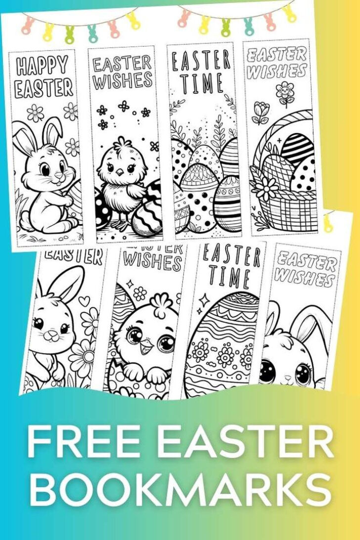 Easter Bookmarks Free Printable