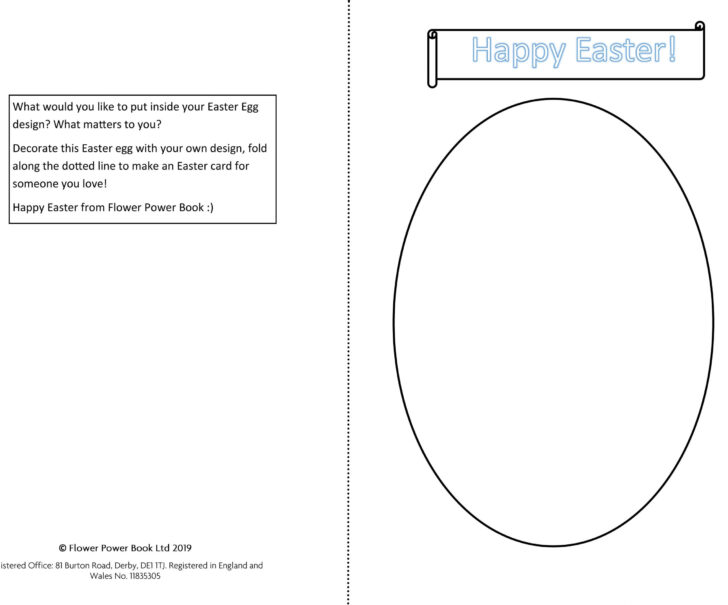 Printable Easter Eggs Card Template