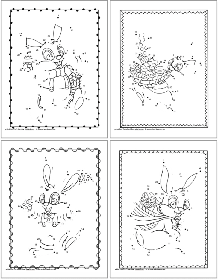 Dot to Dot Easter Printable