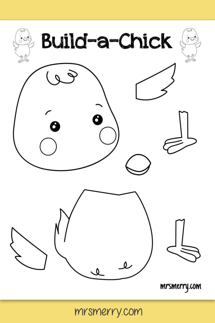 Easter Chick Printable Template