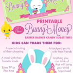 Free Printable Bunny Money #Easterdiy #Easterbaskets With Regard To Free Printable Easter Money