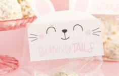 Free Printable Bunny Tail Gift Tags - Play Party Plan in Easter Bunny Tails Printable