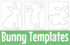 Free Printable Bunny Templates For Spring &amp; Easter Crafts with regard to Printable Easter Bunny Decorations