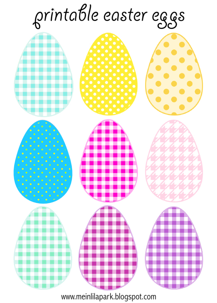Free Printable Easter Eggs Pictures