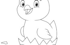 Free Printable Coloring Page | Chick Hatching From Easter Egg regarding Easter Chick Printable Free
