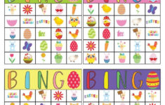 Free Printable Easter Bingo Cards regarding Easter Bingo Cards Free Printable