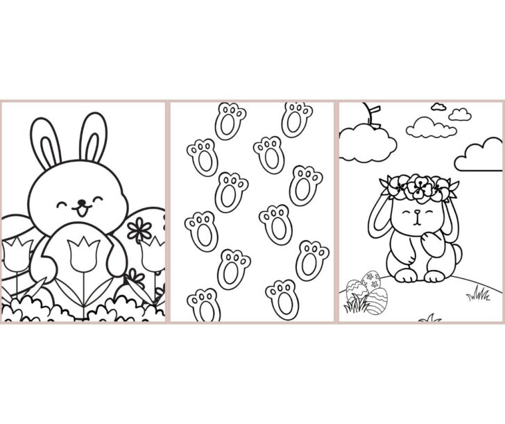 Free Printable Easter Cards to Color