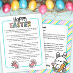 Free Printable Easter Bunny Letter   4 Letter Templates For Kids! In Free Easter Letter Template Printable
