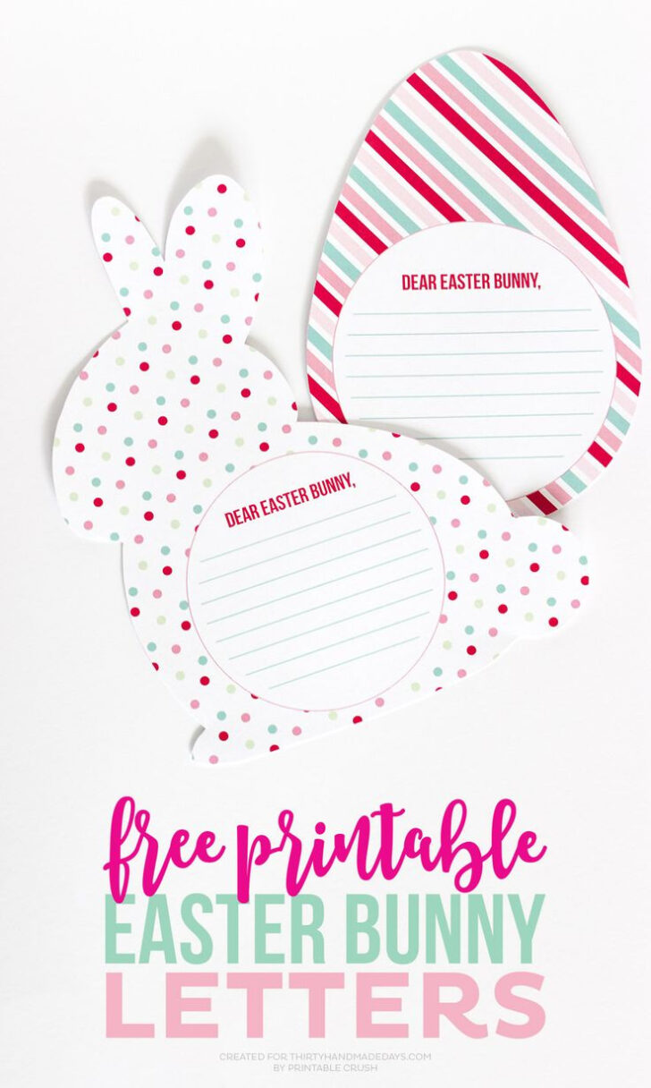 Free Easter Letter Template Printable