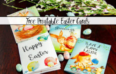 Free Printable Easter Cards: 4 Adorable Designs for Printable Easter Cards For Grandchildren