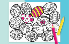 Free Printable Easter Coloring Page - Hey, Let'S Make Stuff intended for Free Printable Easter Prints