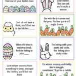 Free Printable Easter Egg Hunt Clues   World Of Printables Throughout Easter Eggs Hunt Printable Template
