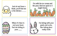 Free Printable Easter Egg Hunt Clues - World Of Printables throughout Easter Eggs Hunt Printable Template