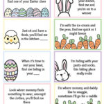 Free Printable Easter Egg Hunt Clues   World Of Printables Throughout Free Printable Easter Scavenger Hunt For Teens