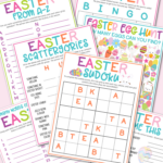 Free Printable Easter Game Pack   Kara Creates Intended For Easter Games Free Printable