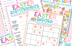Free Printable Easter Game Pack - Kara Creates intended for Easter Games Free Printable