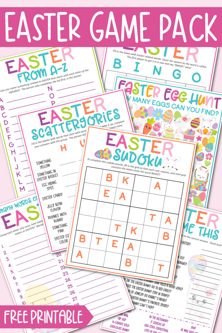 Easter Games Free Printable
