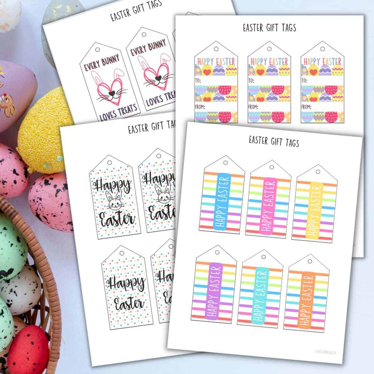 Free Printable Easter Gift Tags For Easter Baskets Or Gifts regarding Free Printable Easter Eggs Tags