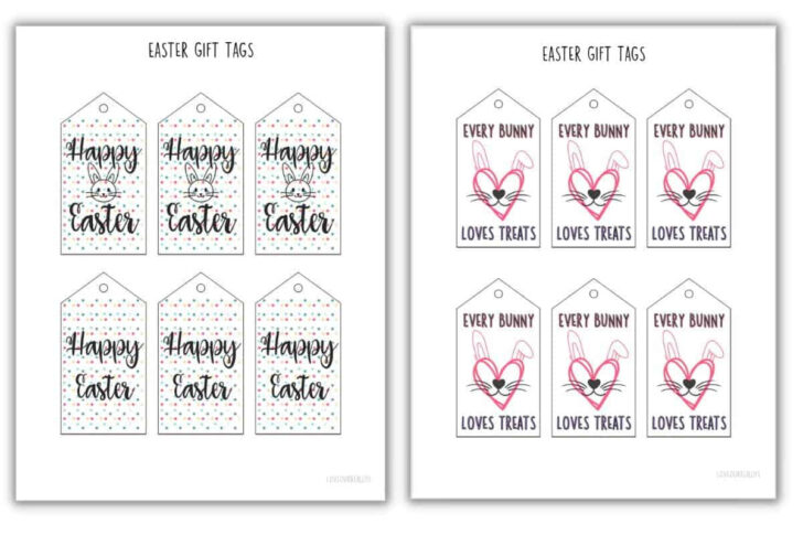 Happy Easter Gift Tag Printable