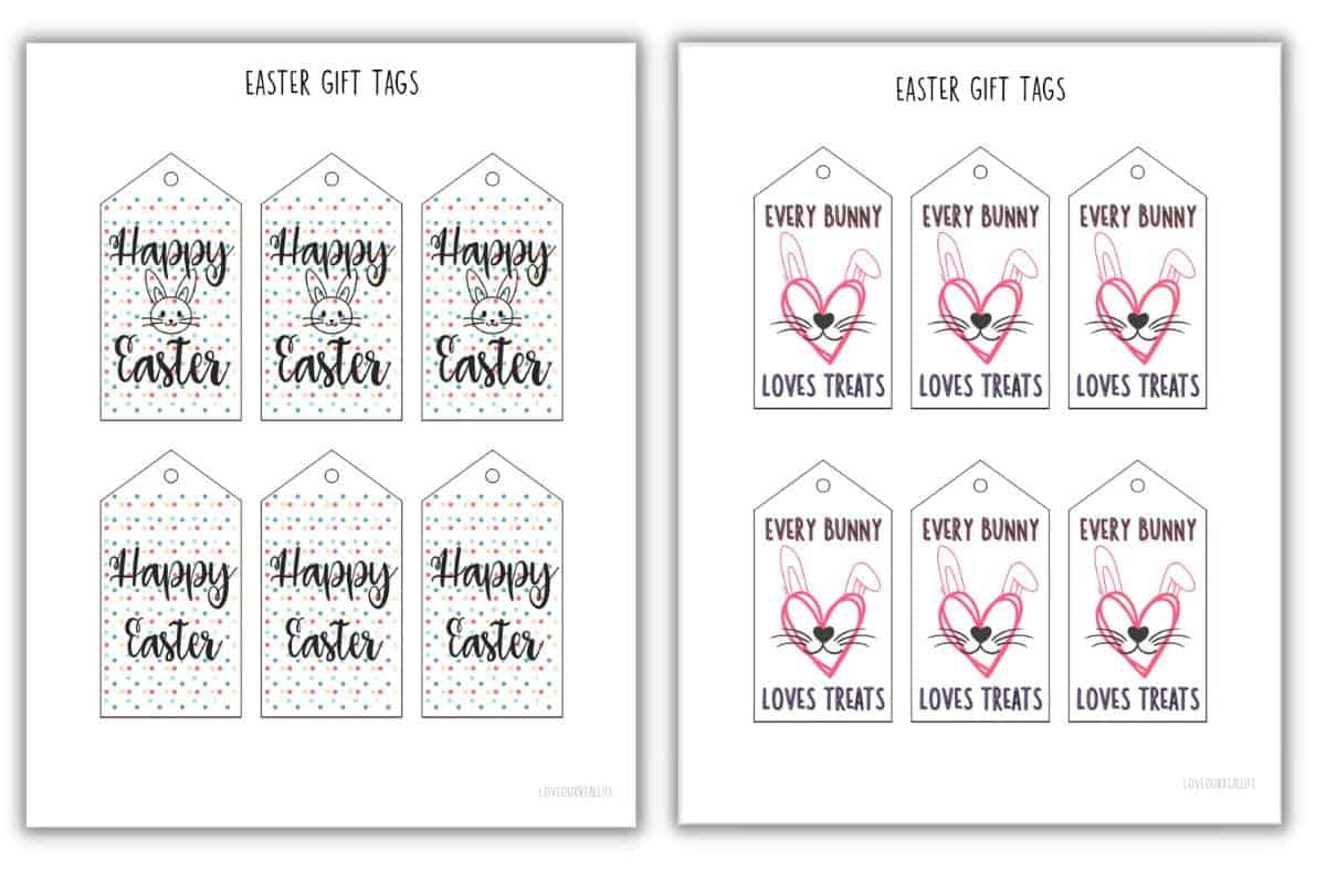 Free Printable Easter Gift Tags For Easter Baskets Or Gifts within Happy Easter Gift Tag Printable
