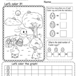 Free Printable Easter Math Worksheet With Regard To Free Easter Math Printable