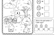 Free Printable Easter Math Worksheet with regard to Free Easter Math Printable