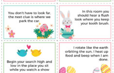 Free Printable Easter Scavenger Hunt - Brooklyn Berry Designs intended for Easter Basket Scavenger Hunt Free Printable