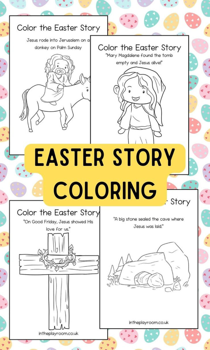 Easter Story Coloring Pages Printable
