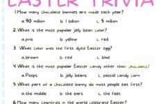 Free Printable Easter Trivia Game with regard to Free Printable Easter Trivia Questions and Answers