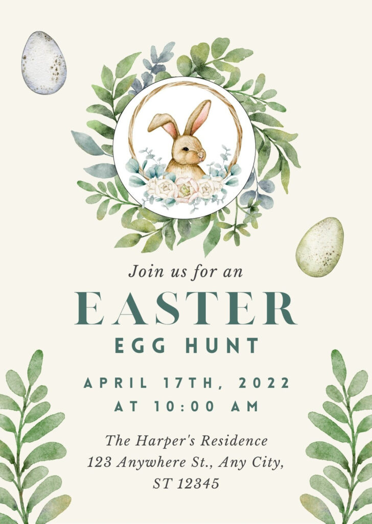 Easter Invitations Free Printable