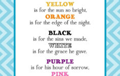 Free Printable Jelly Bean Prayer For Easter in Easter Jelly Bean Poem Printable