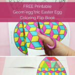 Geom"Egg"Tric Easter Egg Coloring Flip Book With Easter Flip Book Printable