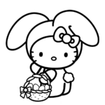Hello Kitty Coloring Pages | Print And Color With Printable Hello Kitty Easter Coloring Pages