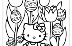 Hello Kitty Easter Coloring Pages (15 Free Printable Pdf Pages intended for Printable Hello Kitty Easter Coloring Pages