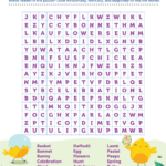 Hop Into Easter Fun With Printable Easter Word Search Pertaining To Easter Printable Word Search