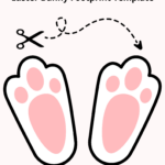 How To Make Bunny Footprints For Easter | Free Easter Bunny Inside Printable Easter Bunny Footprints Stencil